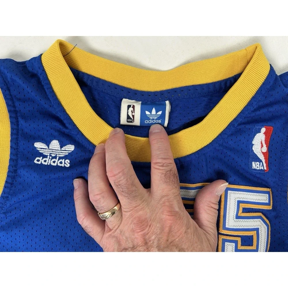Vintage Adidas Hardwood Classics NBA Denver Nuggets Mutombo #55 Jersey M